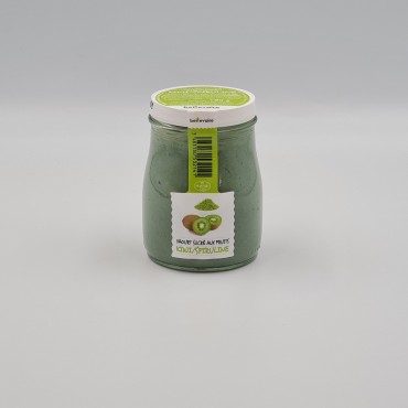Yaourt à l'ancienne kiwi spiruli