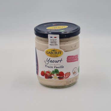 Yaourt brassé BIO - Fraise/Vanille